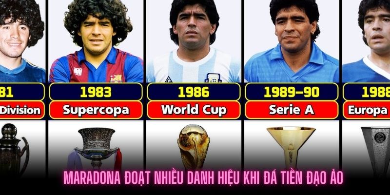 Huyền thoại bóng đá Maradona rất thành công với chiếc áo số 10